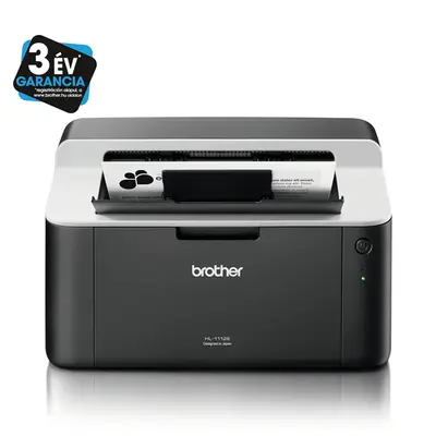 BROTHER Lézernyomtató HL-1112E, A4, mono, 20 lap/perc, USB, manuál duplex, 2400x600dpi, 1MB, fekete