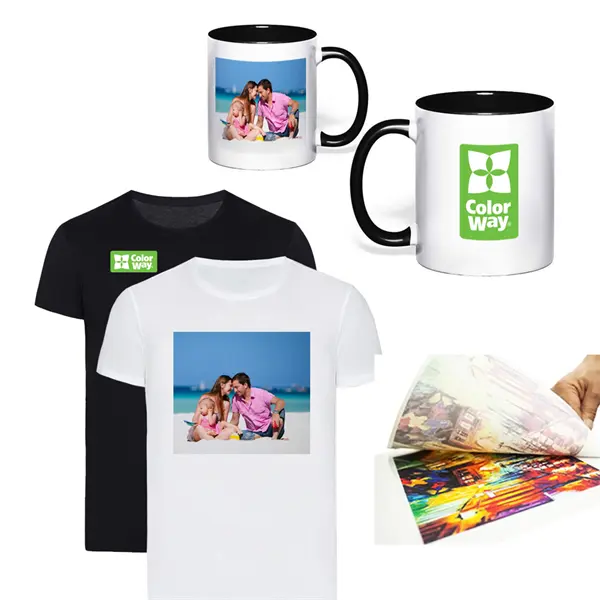 COLORWAY Fotópapír, pólóra vasalható (ART T-shirt transfer, white), 120 g/m2, A4, 5 lap – 4. kép
