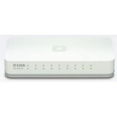 D-LINK Switch 8x100Mbps Műanyagházas Asztali, GO-SW-8E/E