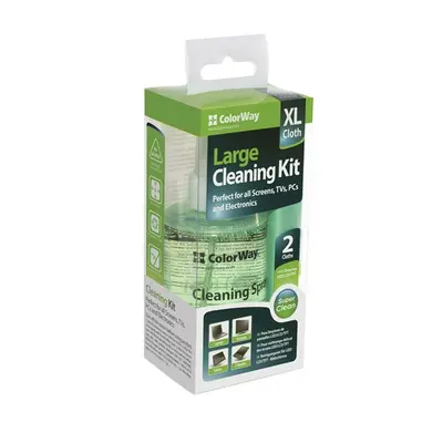 COLORWAY Tisztítószer szett CW-5200, 3 in 1, XXL (Large Cleaner 3 in 1 for cleaning screens, electronics and glass) – 2. kép