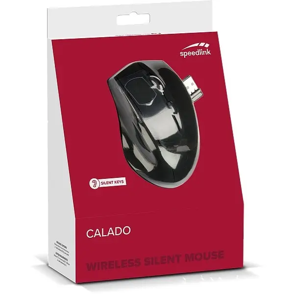 SPEEDLINK SL-6343-RRBK CALADO Silent vezeték nélküli egér, gumírozott-fekete – 5. kép