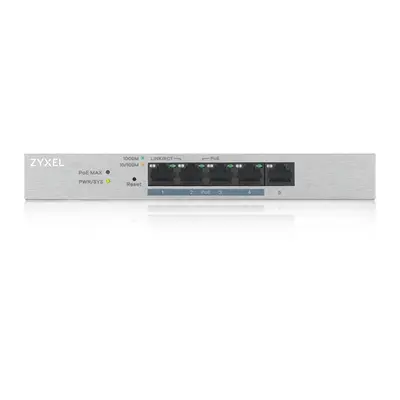 ZYXEL Switch 5x1000Mbps (4xPOE+), Fémházas Asztali, GS1200-5HPV2-EU0101F – 2. kép
