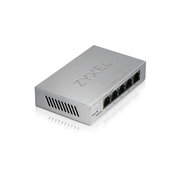 ZYXEL Switch 5x1000Mbps Fémházas Asztali, Web menedzselés, GS1200-5V3-EU0101F – 2. kép