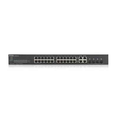 ZYXEL Switch 24x1000Mbps + 4xGigabit kombó SFP+, Fémházas Menedzselhető, Rackes (24xGbE port), GS1920-24V2-EU0101F – 2. kép