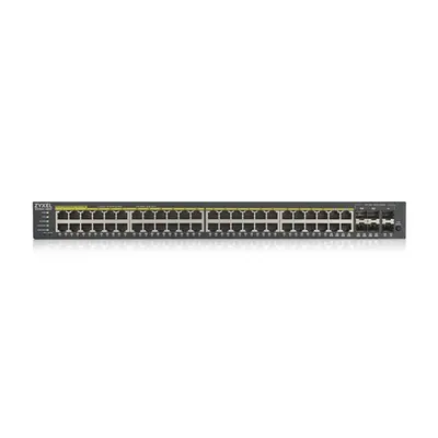ZYXEL Switch 44x1000Mbps (44xPOE) + 4xGigabit kombó SFP+ 2xGigabit SFP, Fémházas Menedzselhető (48GbE POE port), GS1920- – 2. kép