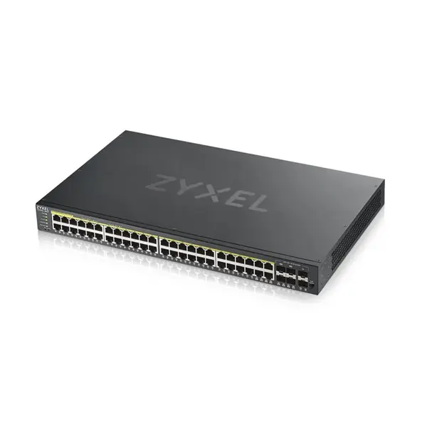 ZYXEL Switch 44x1000Mbps (44xPOE) + 4xGigabit kombó SFP+ 2xGigabit SFP, Fémházas Menedzselhető (48GbE POE port), GS1920- – 4. kép