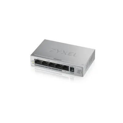 ZYXEL Switch 5x1000Mbps (4xPOE+) Fémházas Asztali, GS1005HP-EU0101F – 2. kép