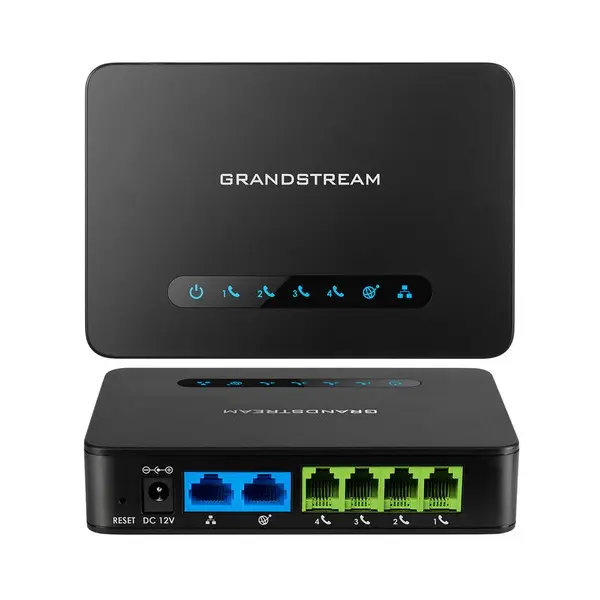 GRANDSTREAM HT814 4 FXS+2LAN portos Analóg telefon adapter HandyTone – 2. kép