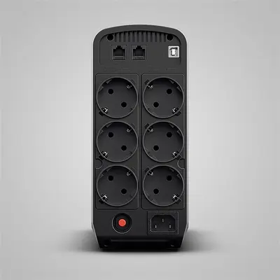 CYBERPOWER UPS, gaming, CP900EPFCLCD (6 aljzat) 900VA 540W, 230V szünetmentes tápegység +2 USB LINE-INTERAKTÍV, AVR – 2. kép