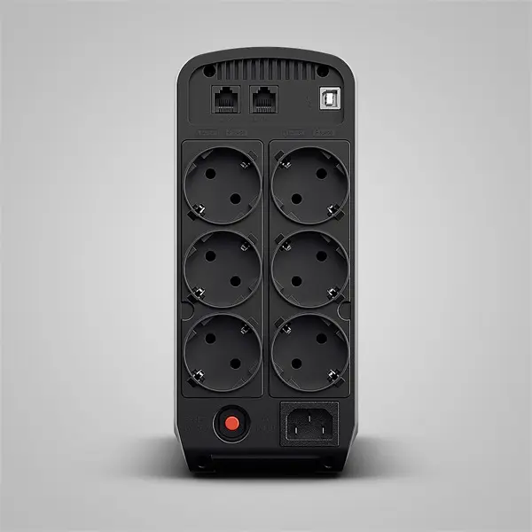 CYBERPOWER UPS, gaming, CP900EPFCLCD (6 aljzat) 900VA 540W, 230V szünetmentes tápegység +2 USB LINE-INTERAKTÍV, AVR – 2. kép