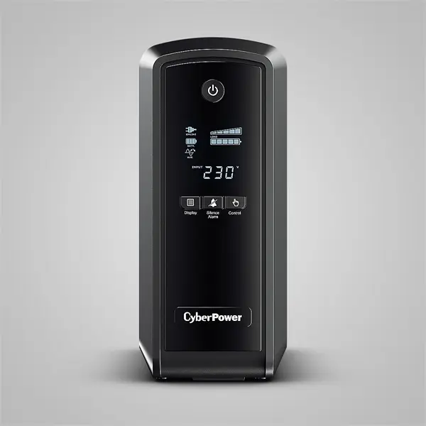 CYBERPOWER UPS, gaming, CP900EPFCLCD (6 aljzat) 900VA 540W, 230V szünetmentes tápegység +2 USB LINE-INTERAKTÍV, AVR – 3. kép