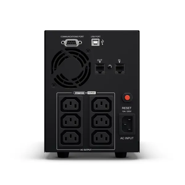 CYBERPOWER UPS VALUE2200EILCD (6xIEC 320) 2200VA 1320W 230V szünetmentes tápegység + USB LINE-INTERAKTÍV – 2. kép