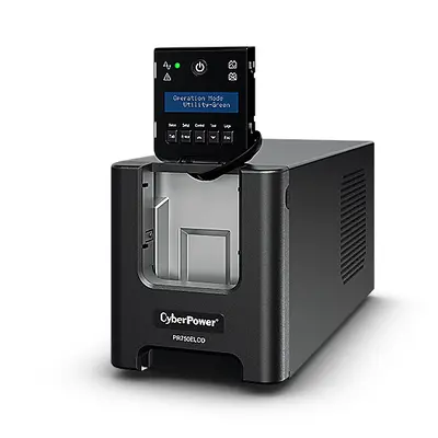 CYBERPOWER UPS PR750ELCD (6xIEC320) 750VA 675W 230V szünetmentes tápegység + USB LINE-INTERAKTÍV – 2. kép