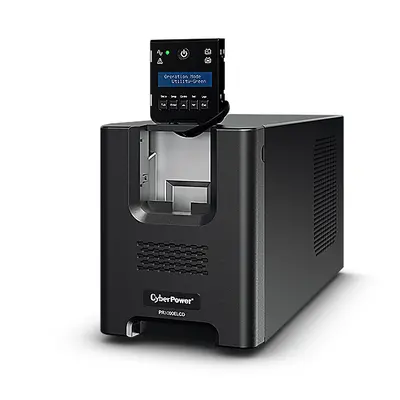 CYBERPOWER UPS PR1000ELCD (8xIEC320) 1000VA 900W 230V szünetmentes tápegység + USB LINE-INTERAKTÍV – 2. kép