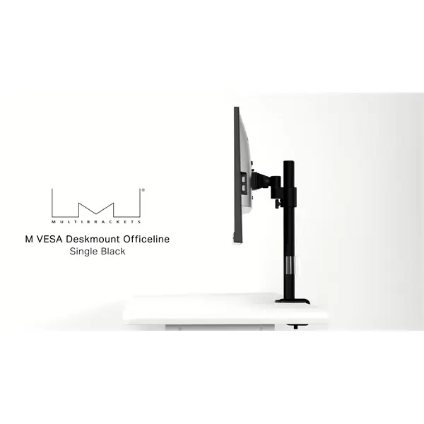 MULTIBRACKETS Asztali konzol, M VESA Deskmount Officeline Single Black (for LCD display, 15-30", max.VESA: 100x100 mm) – 6. kép