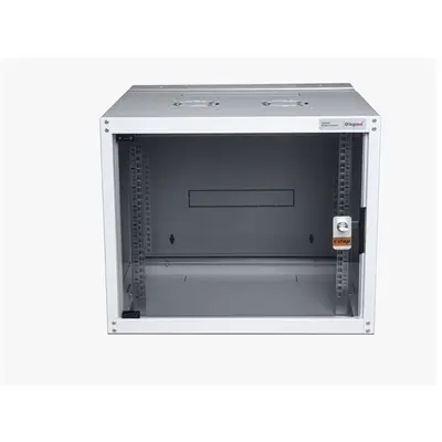 LEGRAND hálózati rack szekrény, 19` 16U SZÉL: 600 MÉLY: 600 MAG: 805 szürke egyrészes, üvegajtós készre szerelt MAX: 65