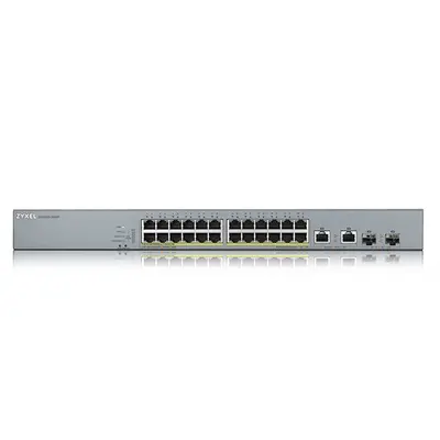 ZYXEL Switch 24x1000Mbps (24xPOE) + 2xGigabit kombó SFP Menedzselhető Rackes, GS1350-26HP-EU0101F – 2. kép