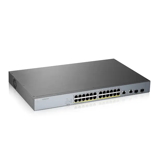 ZYXEL Switch 24x1000Mbps (24xPOE) + 2xGigabit kombó SFP Menedzselhető Rackes, GS1350-26HP-EU0101F – 4. kép