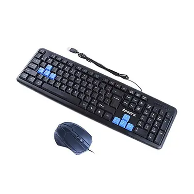 Apedra KM-520 keyboard + mouse Black HU
