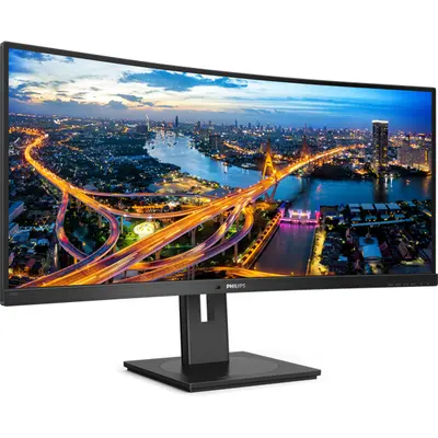 PHILIPS Ívelt VA monitor 34" 346B1C, 3440x1440, 21:9, 300cd/m2, 4ms, USB-C/USB-B/4xUSB/HDCP/LAN/DP/HDMI, hangsz. – 2. kép