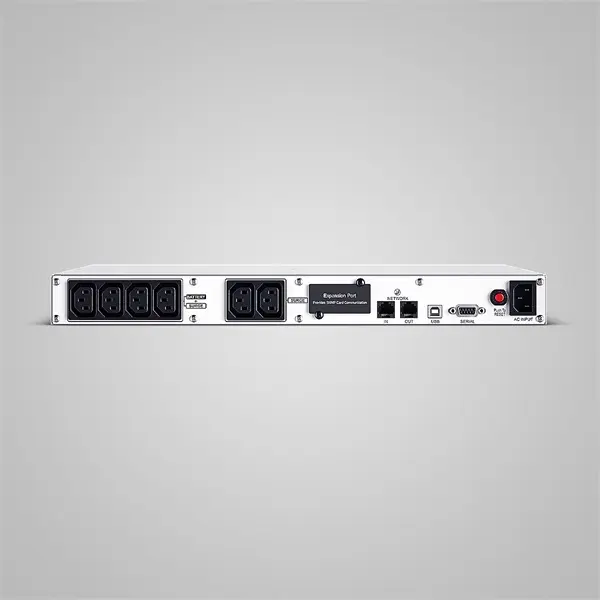 CYBERPOWER UPS OR1000ERM1U (6xIEC C13) 1000VA 600W 230V RACK szünetmentes tápegység + USB, LINE-INTERACTIVE – 2. kép