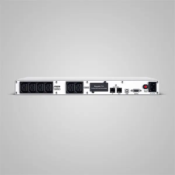 CYBERPOWER UPS OR1500ERM1U (6xIEC C13) 1500VA 900W 230V RACK LINE-INTERACTIVE szünetmentes tápegység + USB, AVR – 2. kép