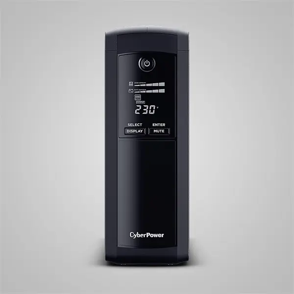 CYBERPOWER UPS, VP1600EILCD, 8x C13, 1600VA 960W 230V szünetmentes tápegység + USB LINE-INTERACTIVE