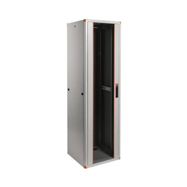 LEGRAND hálózati rack szekrény, 19` 42U SZÉL: 600 MÉLY: 800 MAG: 1894 szürke szimpla tömör fém ajtó / kidönthető hátlap