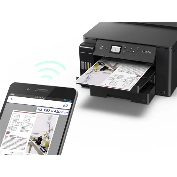 EPSON Tintasugaras nyomtató - EcoTank L11160 (A3+, színes, 4800x1200 DPI, 32 lap/perc, USB/LAN/Wifi) – 4. kép