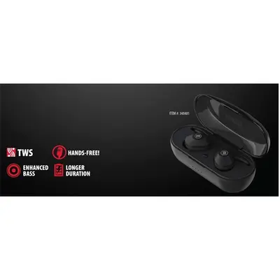 MAXELL vezeték nélküli fülhallgató, MINI DUO earbuds, TWS, bluetooth 5.0, fekete – 2. kép