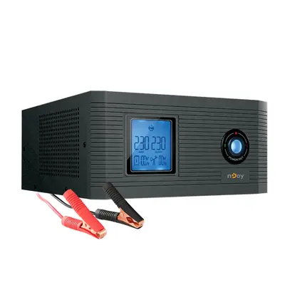 NJOY Szünetmentes Aira 600, 600VA, 500W, Line-Interactive, LCD display – 2. kép