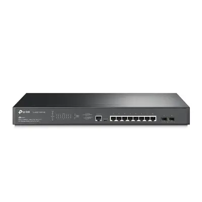 TP-LINK Switch 8x2.5Gbps (8xPOE+) + 2x10G SFP+ + 1xkonzol port + 1xUSB, Menedzselhető, SG3210XHP-M2