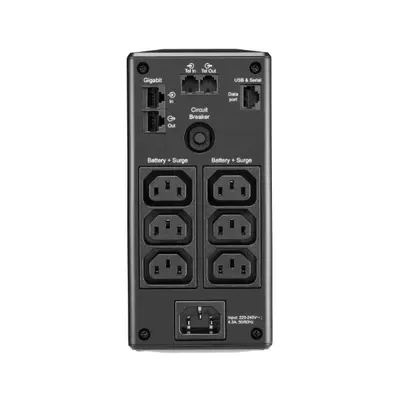 APC Back-UPS Pro BR650MI, (6 outlets) 650VA LCD 230V LINE-INTERACTIVE szünetmentes, tiszta sinus, AVR – 2. kép