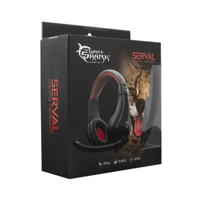 WHITE SHARK SERVAL gamer fejhallgató mikrofonnal – 2. kép