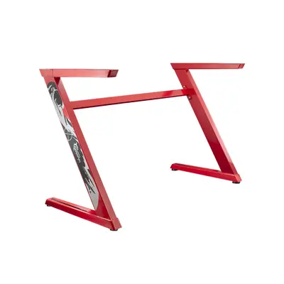 WHITE SHARK ZZ gamer asztal fekete/piros – 2. kép