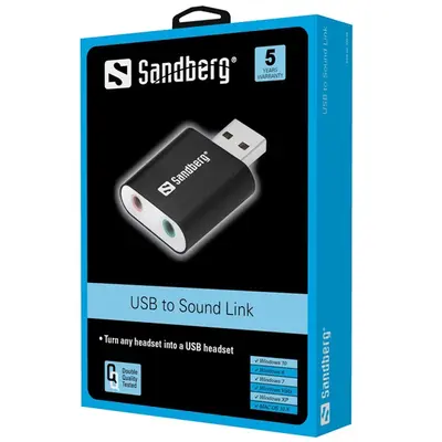 SANDBERG Hangkártya, USB to Sound Link – 2. kép