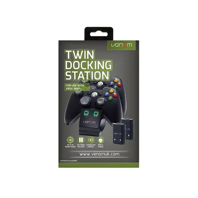 VENOM XBOX 360 Kiegészítő Dupla Töltő állomás + 2db akkumulátor Fekete, VS2891 – 2. kép