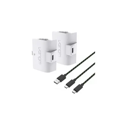 VENOM XBOX Series S/X & One Kiegészítő 2db akkumulátor (1100mAh) + 3m Töltő kábel Fehér, VS2874 – 2. kép