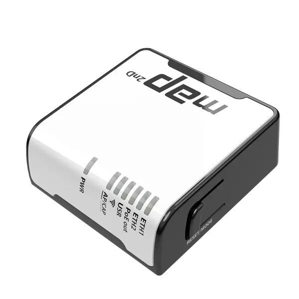MIKROTIK Wireless Router mAP 2x100Mbps, Wi-Fi 4, Asztali, RBMAP2ND – 2. kép