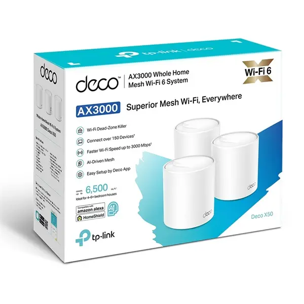 TP-LINK Wireless Mesh Networking system AX3000 DECO X50 (3-PACK) – 2. kép
