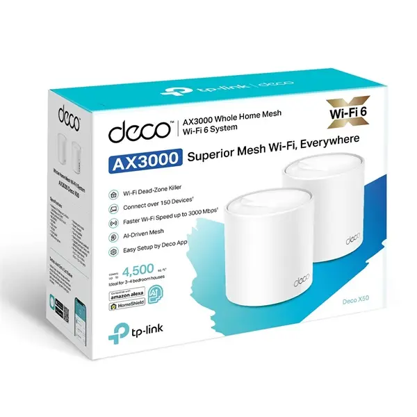 TP-LINK Wireless Mesh Networking system AX3000 DECO X50 (2-PACK) – 2. kép