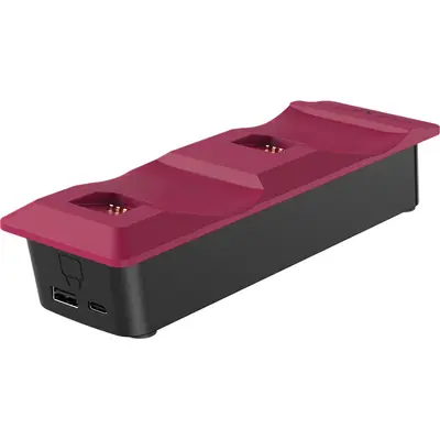 VENOM PS5 Kiegészítő Dupla Töltő állomás "Cosmic Red" Piros, VS5010 – 2. kép