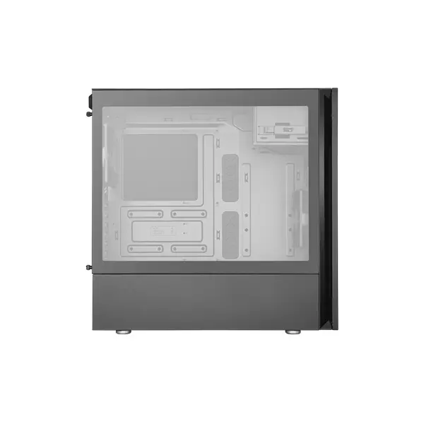 COOLER MASTER Ház Midi ATX MB Silencio S600 Tápegység nélkül, Edzett üveg, szürke – 3. kép