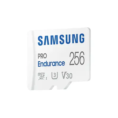 SAMSUNG Memóriakártya, PRO Endurance microSD kártya 256GB, CLASS 10, UHS-I (SDR104), + SD Adapter, R100/W40 – 2. kép
