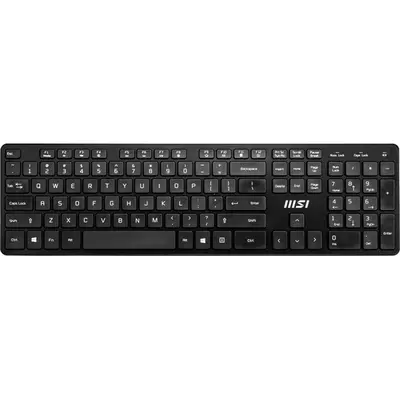 MSI ACCY Bill, RF1430 Vezetéknélküli billenytűzet + MA04W Vezetéknélküli egér, Fekete