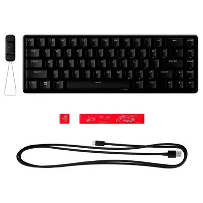 HP HYPERX vezetékes mechanikus gaming billentyűzet Alloy Origins 65 RGB piros switch - amerikai lokalizáció – 2. kép