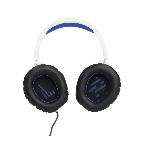 JBL Quantum 100P Console (Vezetékes, gaming fejhallgató levehető mikrofonnal), Fehér/Kék – 6. kép