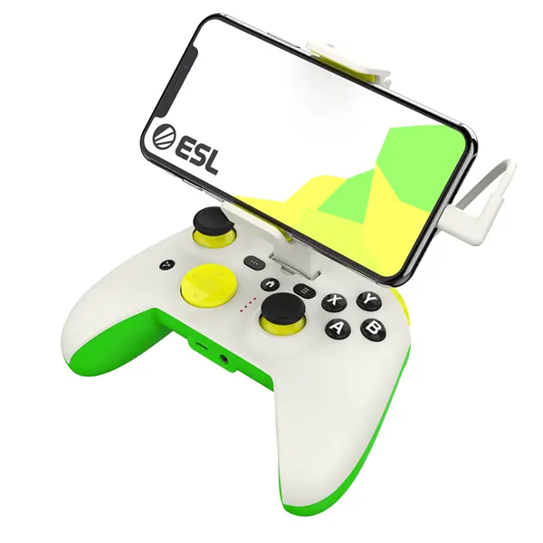RiotPWR™ ESL Gaming Controller for iOS (White/Green) – 2. kép