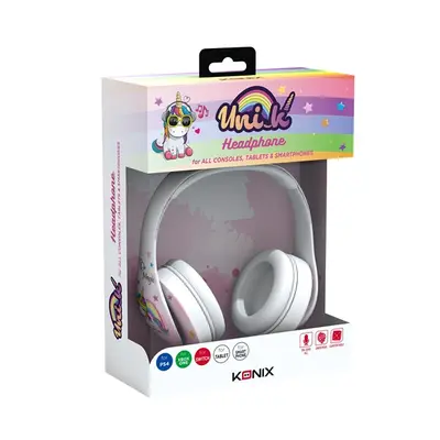 KONIX - UNIK "Be Magic" Fejhallgató Vezetékes Gaming Stereo Mikrofon, Színes – 2. kép