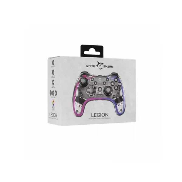 WHITE SHARK LEGION GPW-8039 Android/iOS/N-Switch/Win PC/PS4/PS3/ Digitális bluetooth Gamepad – 8. kép